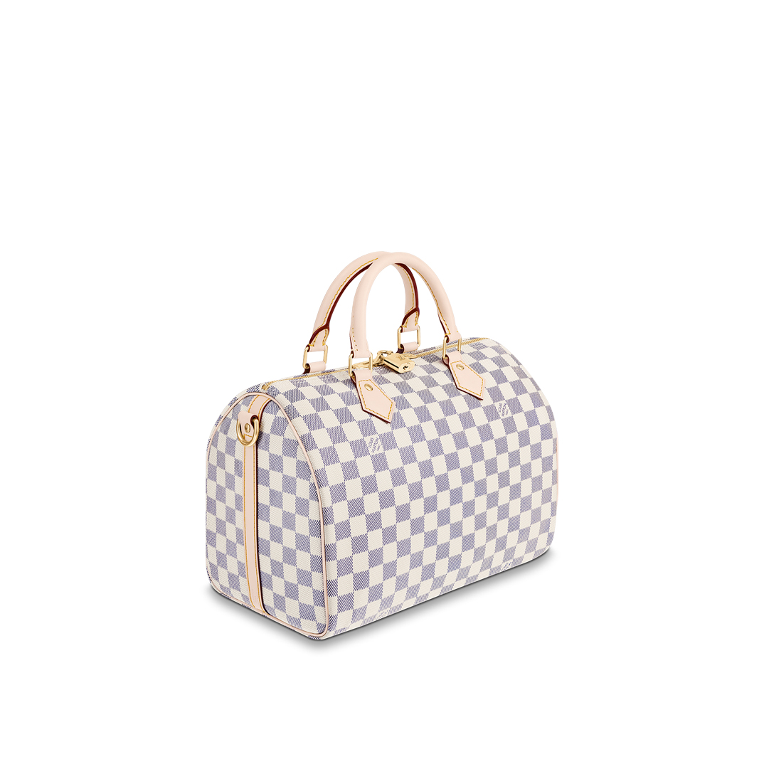 Louis Vuitton SPEEDY BANDOULIERE 30 Damier Azur Handbag N41373